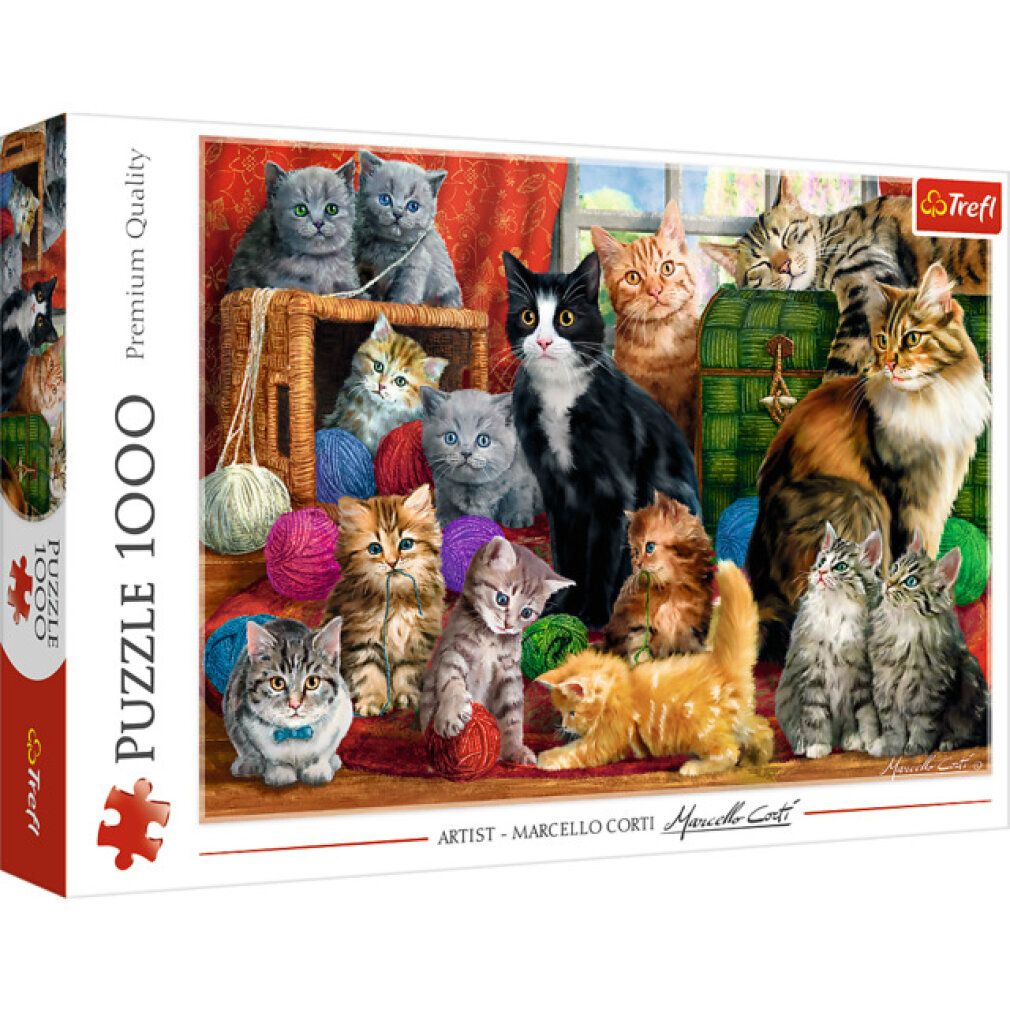 Puzzle 1000 pezzi gatti