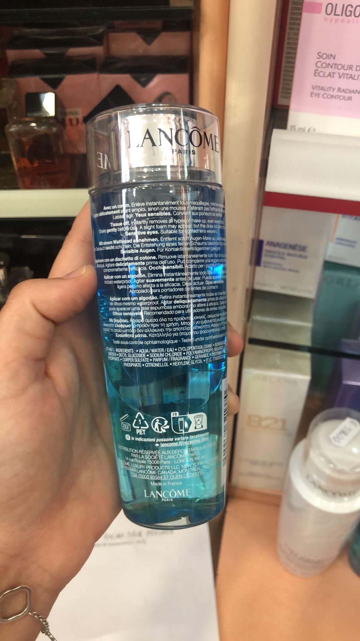 Lancôme Bi-Facil Struccante Occhi Bifase 200 ml – Per Occhi Sensibili