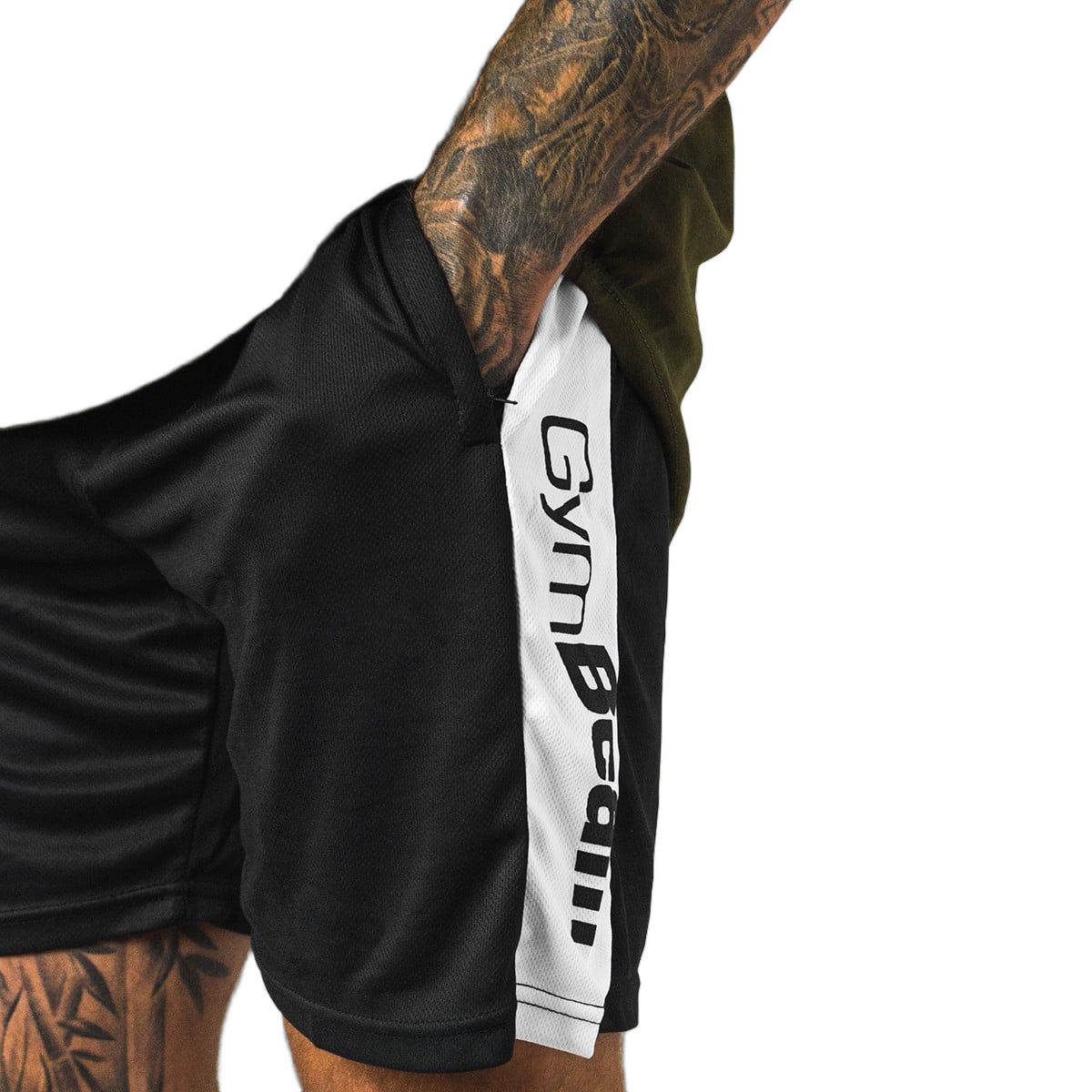 GymBeam Pantaloncini uomo Vertical neri regular