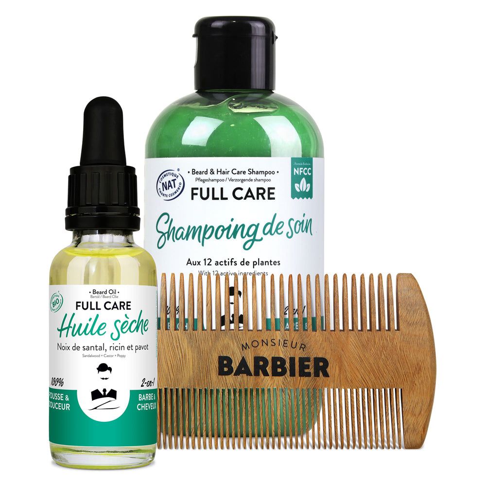 Monsieur BARBIER - Set per la cura della barba e dei capelli - THE BARBE & CHEVEUX BOX