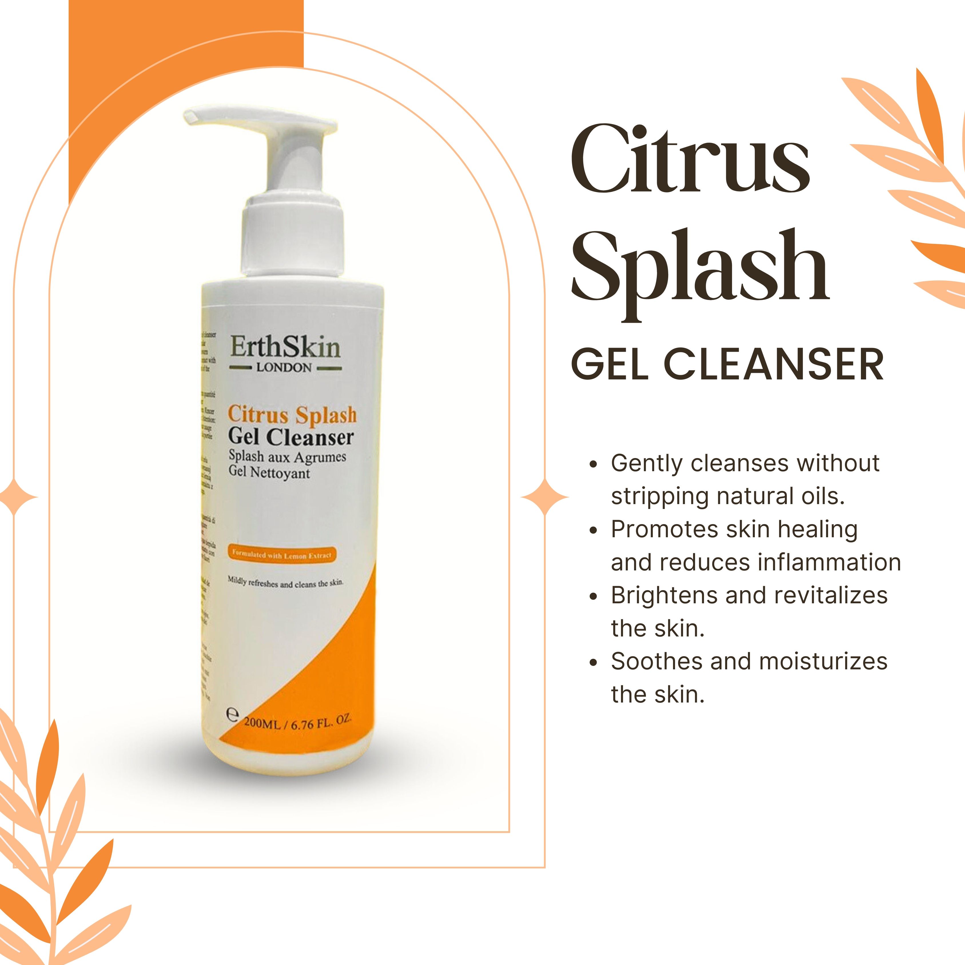 ErthSkin London Gel detergente Citrus Splash