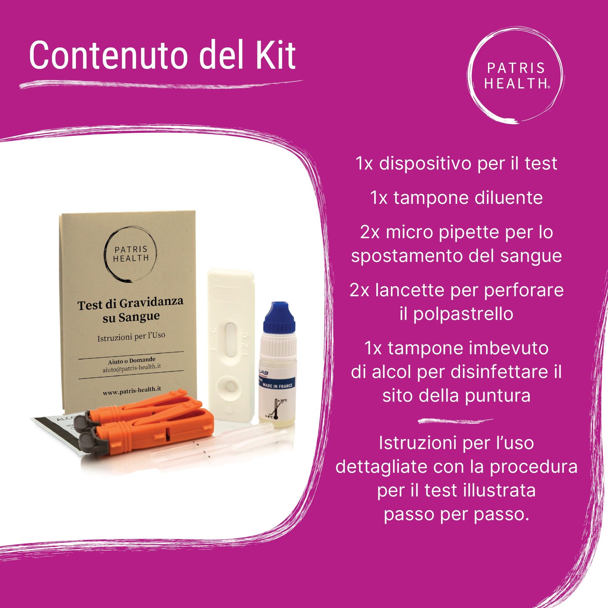 Test di Gravidanza su Sangue Patris Health®