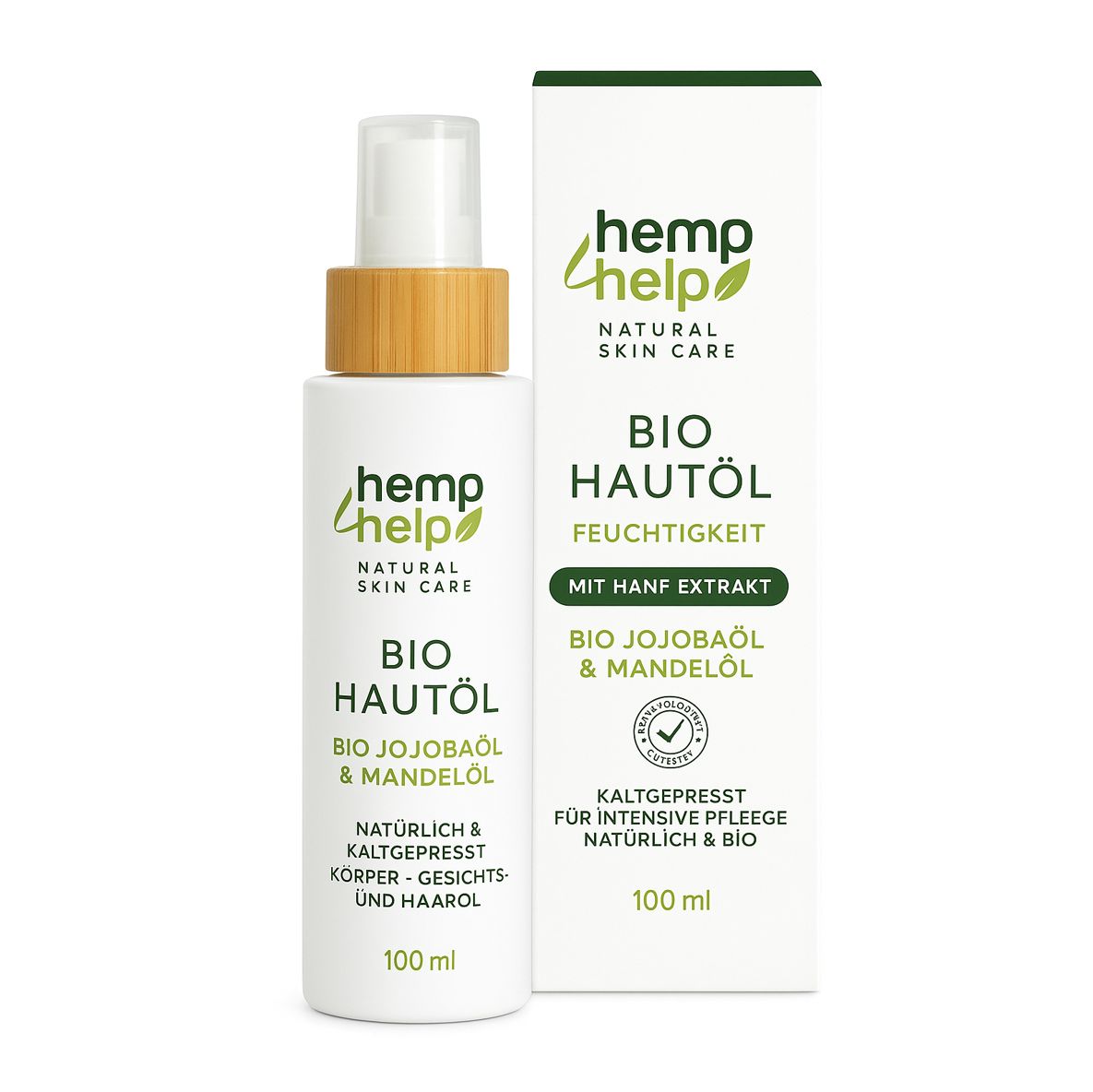 H4H Naturals® Olio Corpo Bio Nutriente con Jojoba, Mandorla e Oliva