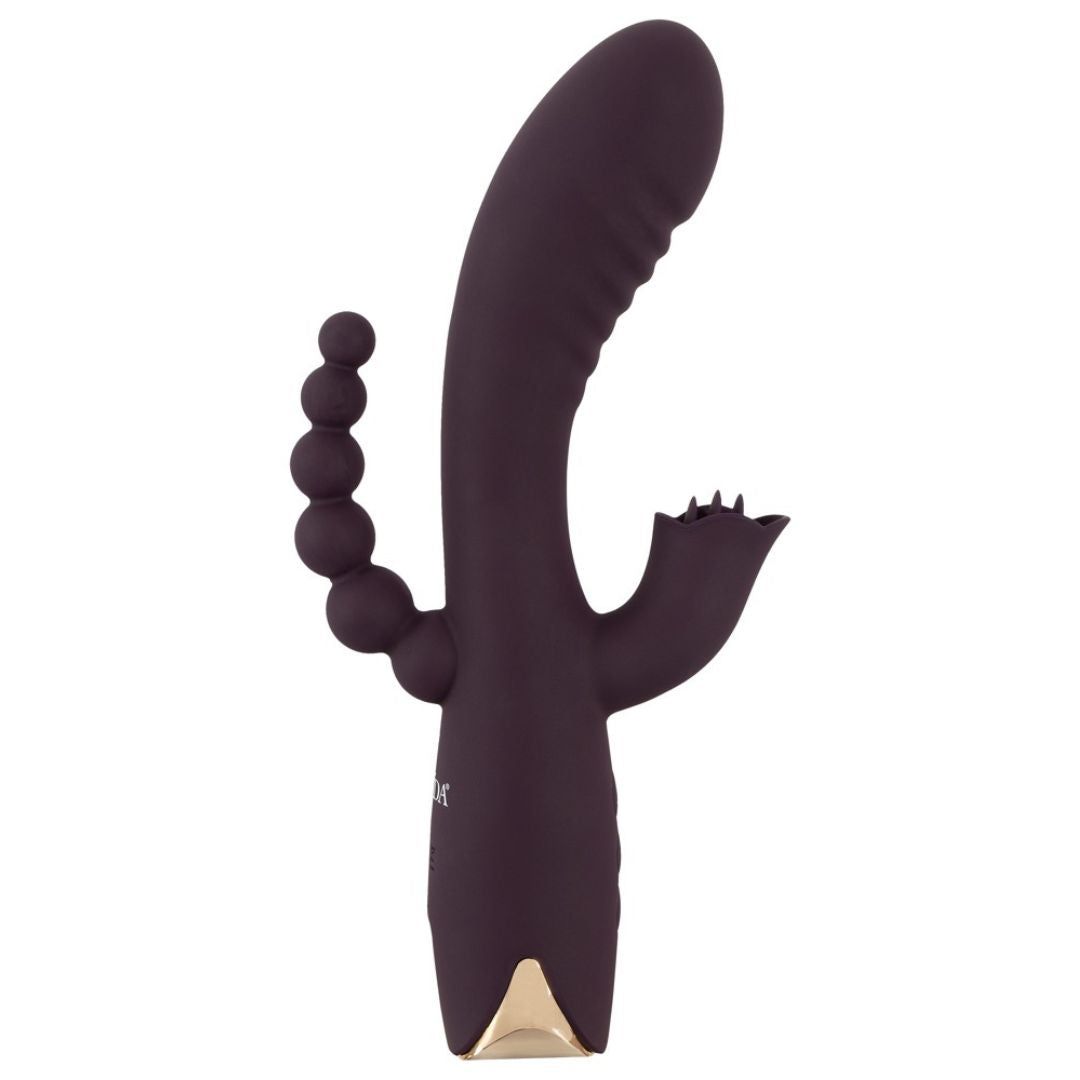 Vibratore Rabbit “Triple Vibrator” con stimolatore anale | 10 modalità di vibrazione | Javida