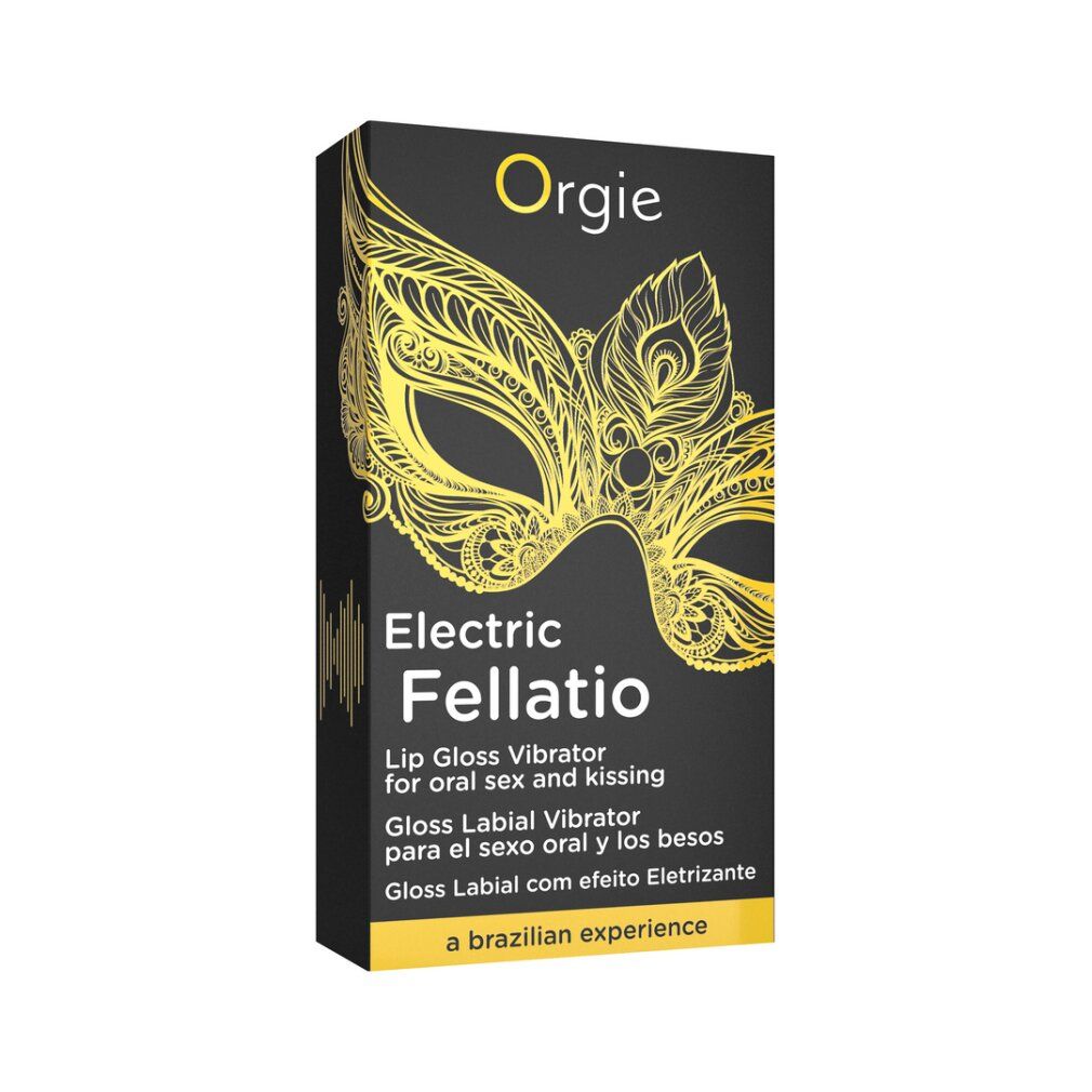 Confezione per Orgie Electric Fellatio Lip Gloss Vibrator.