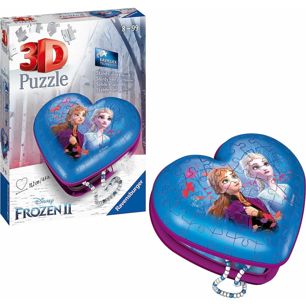 ravensburger Puzzle 3D Cuore del regno di ghiaccio 2, 54 pezzi