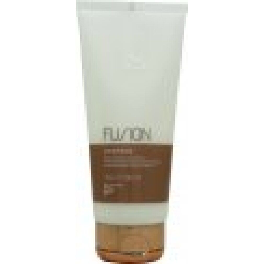 Tubo bianco con sezione marrone. Scritta: Fusion, Conditioner. Chiusura color bronzo.