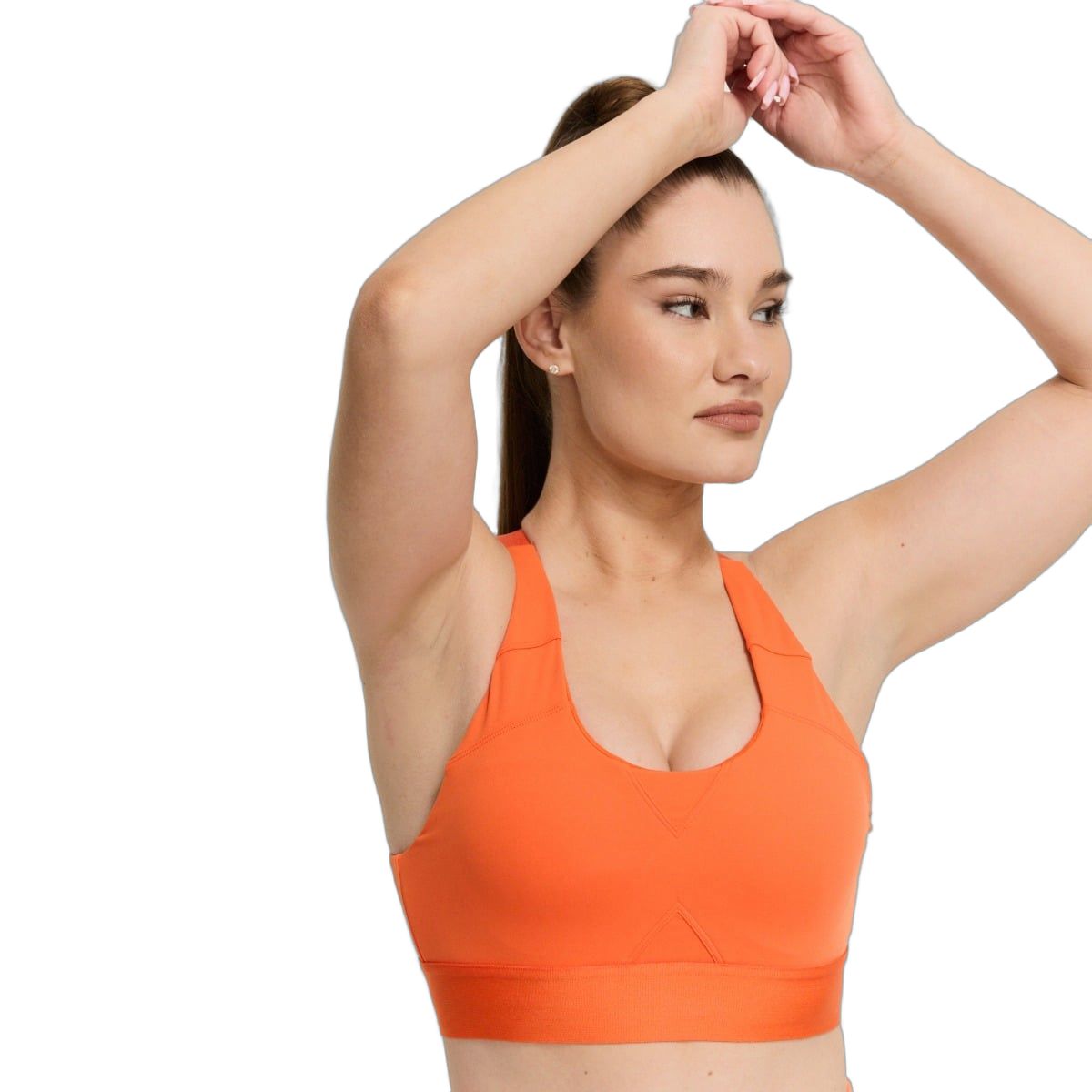 GymBeam Reggiseno sportivo donna Limitless Orange con spalline regolabili