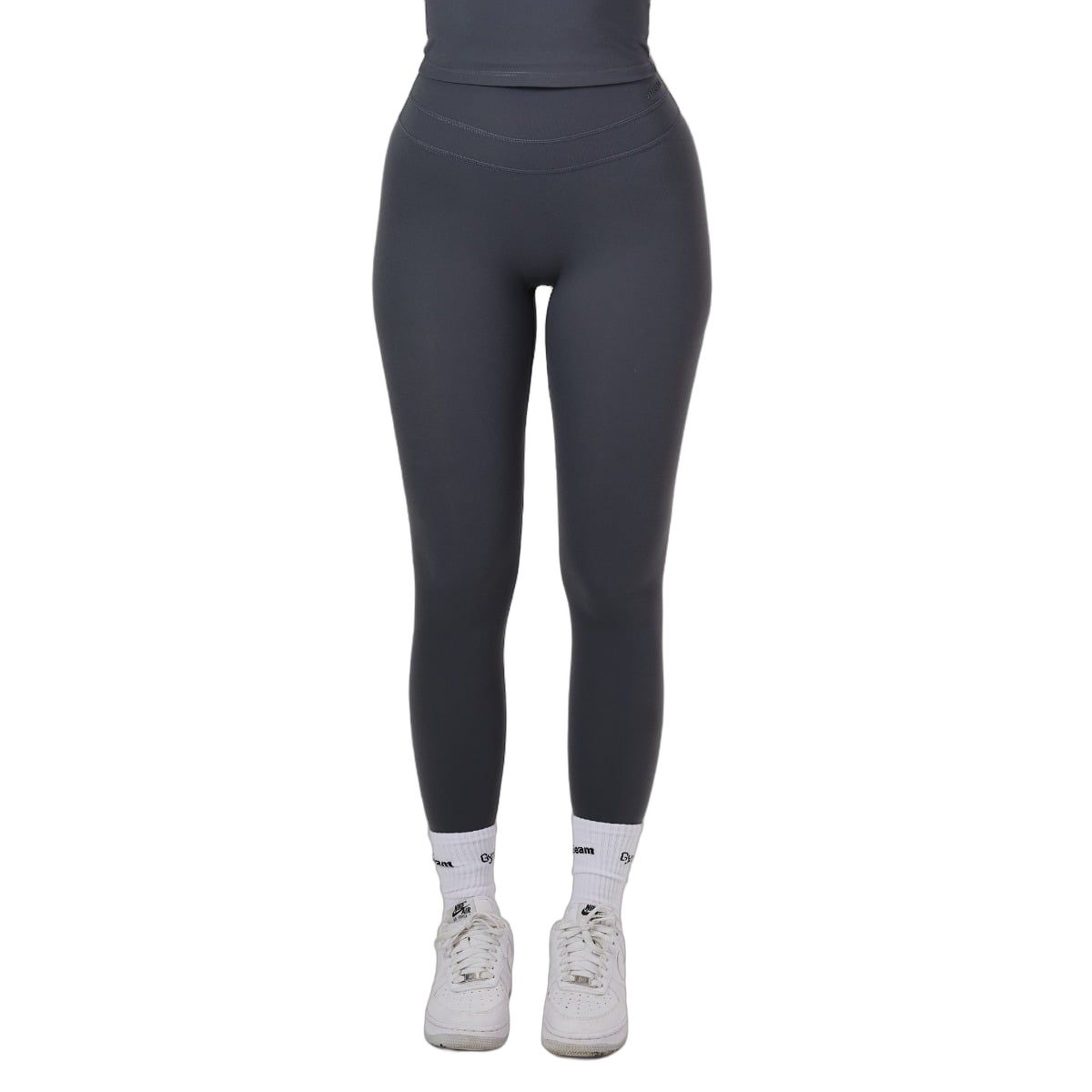 GymBeam Leggings donna NEO a vita alta senza cuciture frontali Iron
