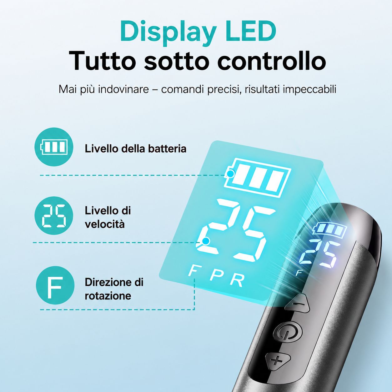 COSLUS fresa elettrica per unghie senza fili e portatile