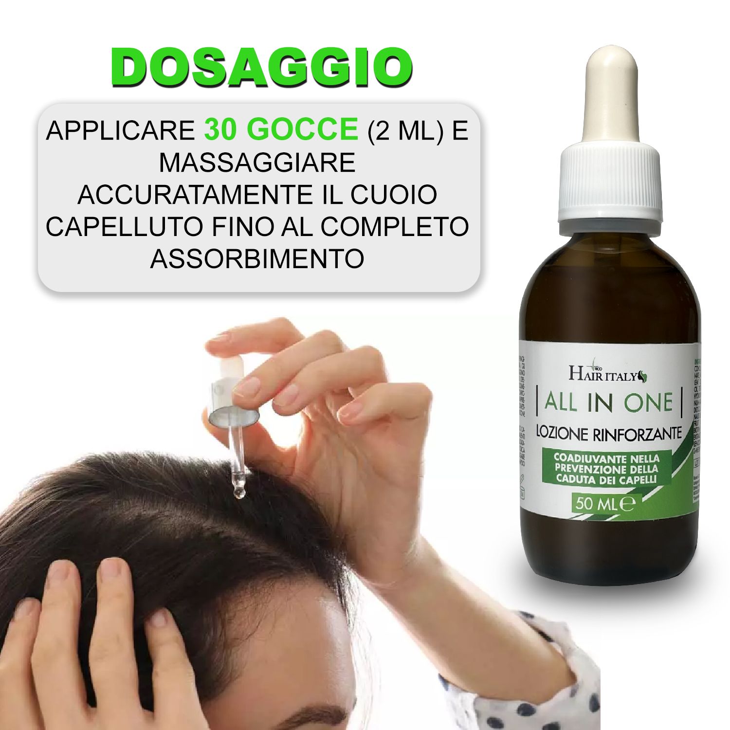 Trico Hair Italy Lozione Anticaduta con Serenoa Repens, Rosmarino e Biotina. Trattamento Ricrescita