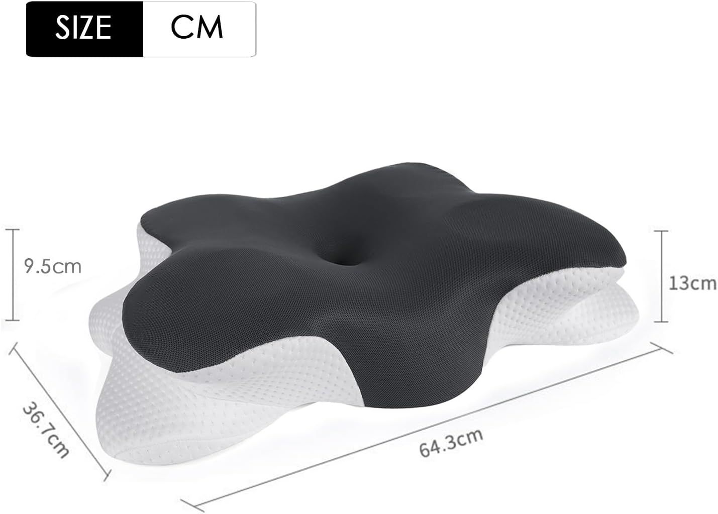 Cuscino ergonomico Nourideaux – cuscino per il collo e per il sonno, supporto per il riposo e il com