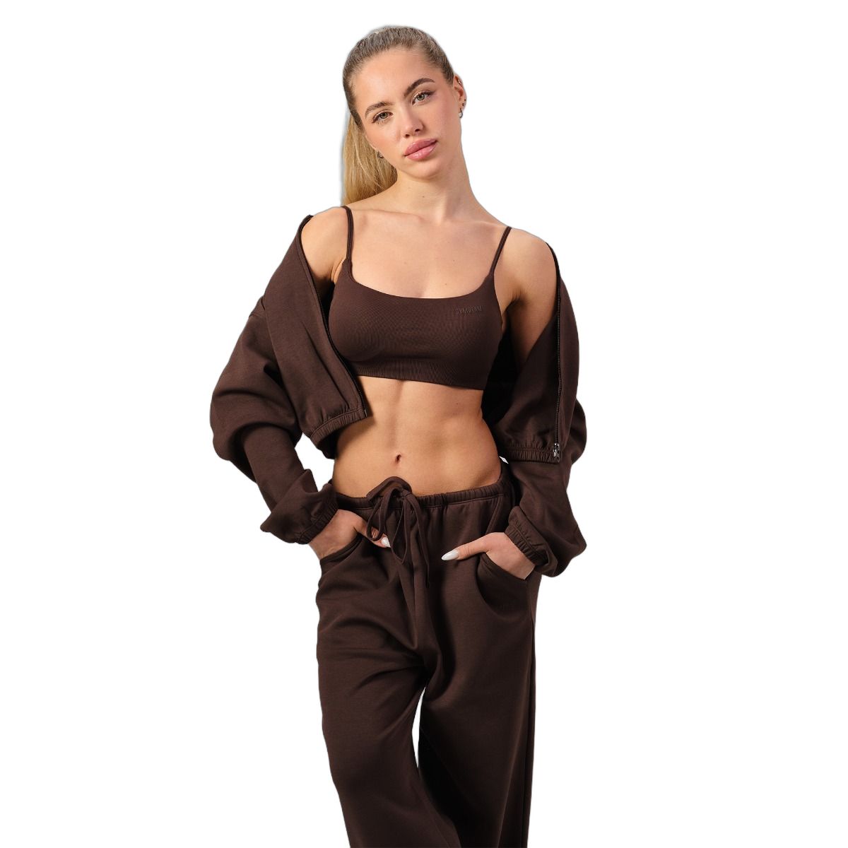 GymBeam Joggers donna oversize NEO Mocha
