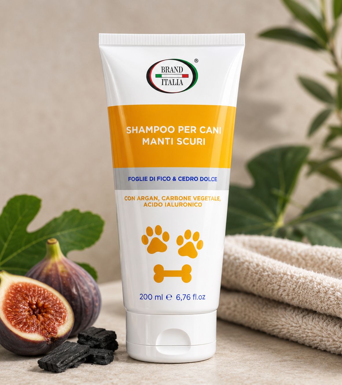 BRAND ITALIA - Shampoo per Cani Manti Scuri