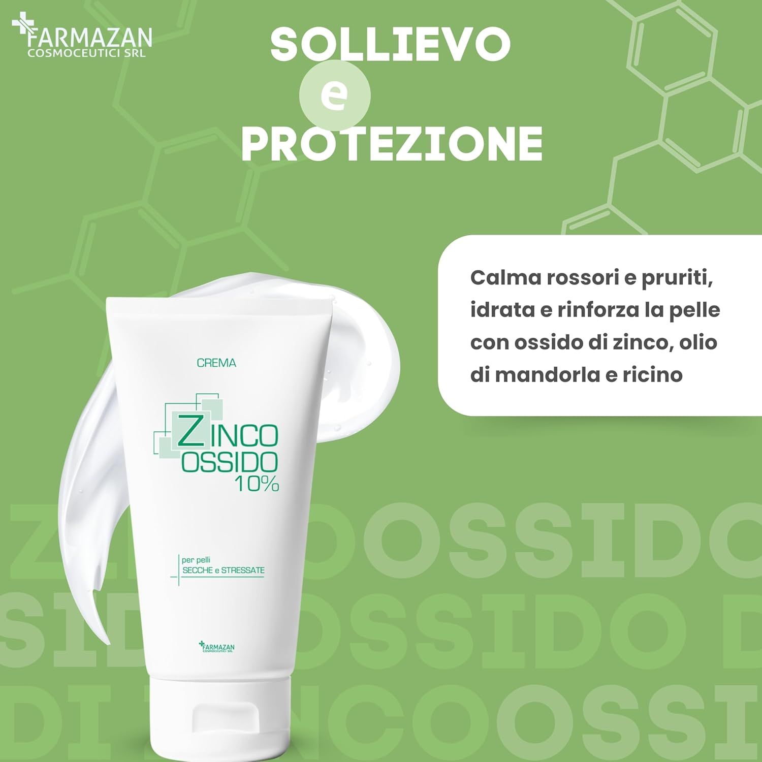 FARMAZAN  Crema Zinco Ossido 10% 250 ml