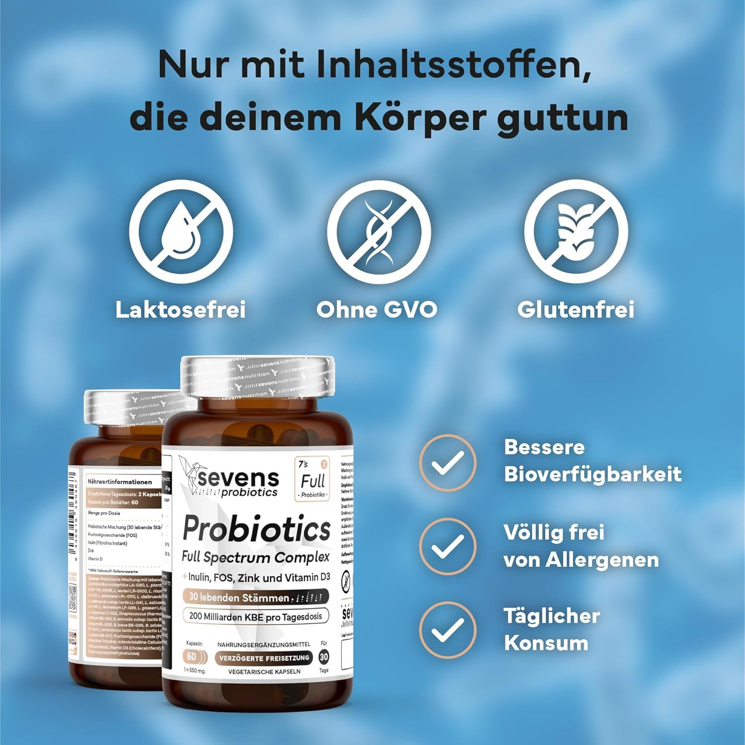 SEVENS NUTRITION Capsule Complesso di Probiotici