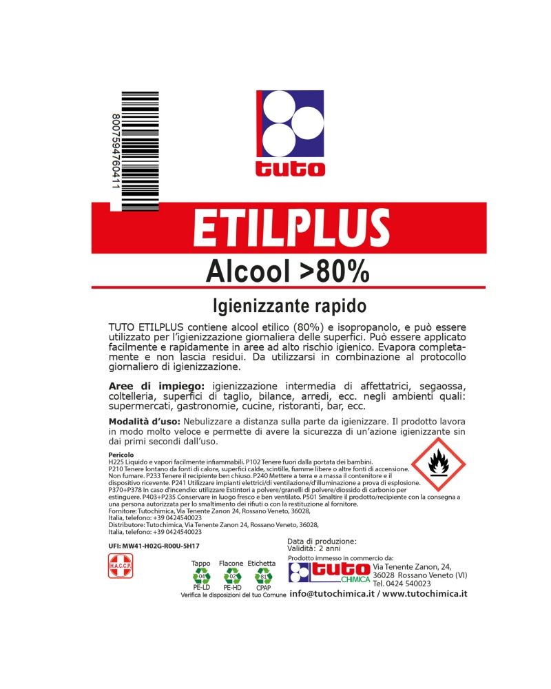 Etilplus igienizzante alcolico - Tuto