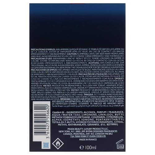 Retro della confezione del prodotto. Testo multilingue, inclusi ingredienti e informazioni sul produttore.