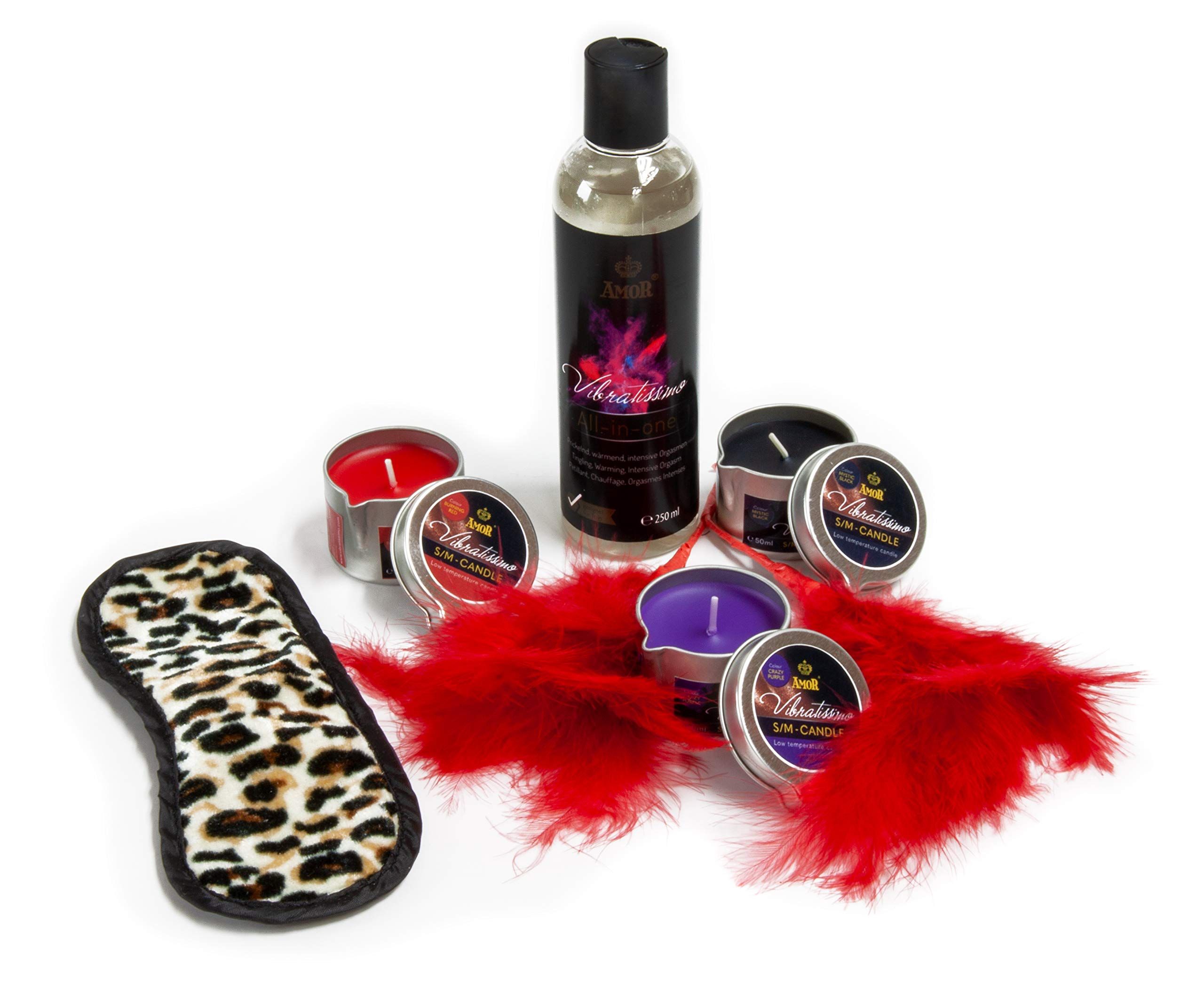 Vibratissimo Set Candele S/M mit Gleitgel
