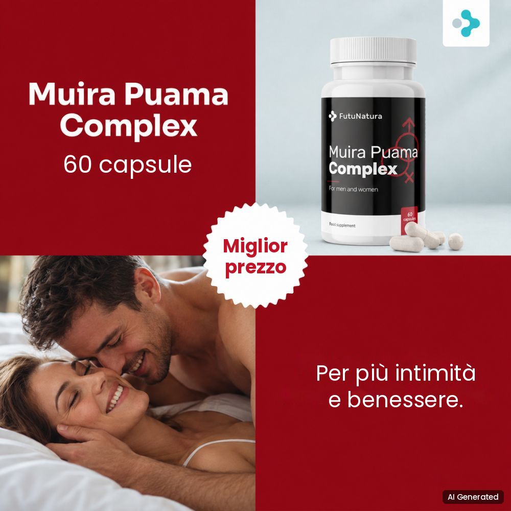 FutuNatura Muira Puama Complex con Maca, Damiana e Zinco