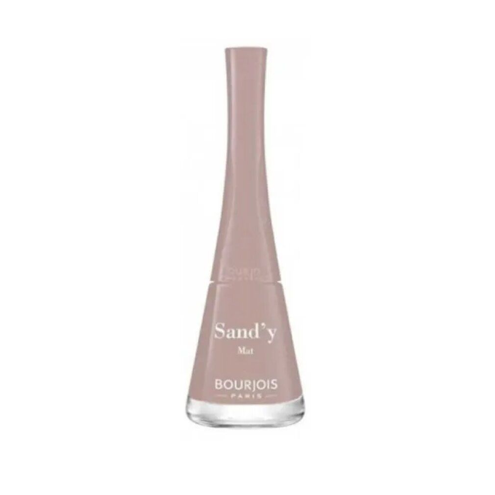 Flacone di smalto color sabbia "Sand'y Mat", marchio Bourjois Paris.