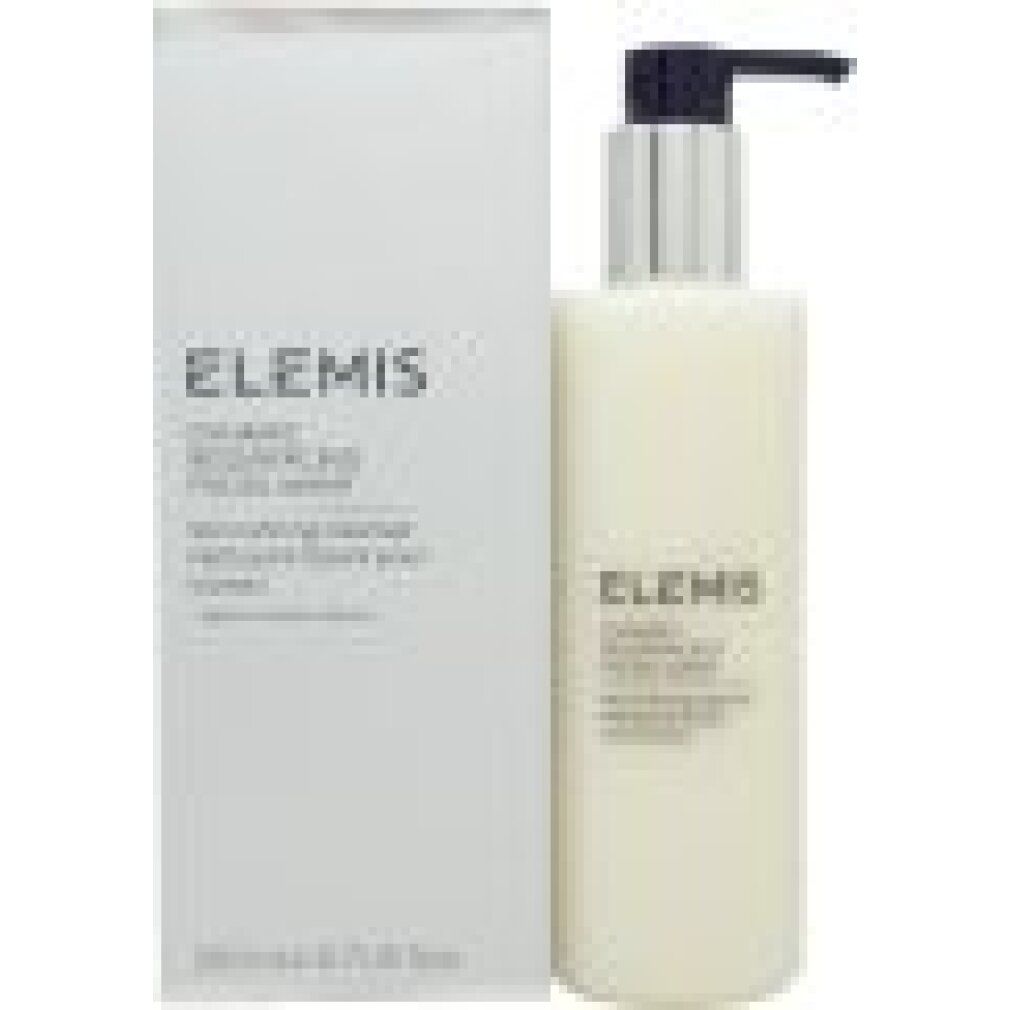 Flacone con dosatore e scatola. Scritta: Elemis Dynamic Resurfacing Facial Wash.